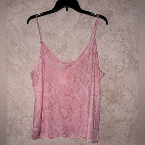 A New Day Pink Snake Print Cami Top
